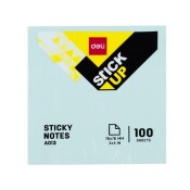 Самозалепващи листчета Deli Stick Up EA01303, 76 мм х 76 мм, син, пастел, 100 л