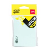 Самозалепващи листчета Deli Stick Up EA01402, 76 x 101 мм, син пастел, 100 л