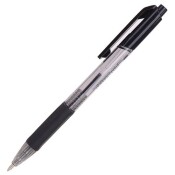 Химикалка Deli Xtream EQ02320, автоматична, с грип зона, черна, 0.7 мм
