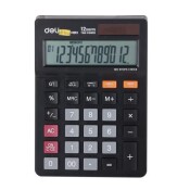 Калкулатор Deli Smart EM01320 настолен,12 dgt, 149 х 104 х 6.6 мм, черен