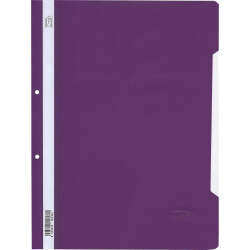 Папка PVC с перф. Grafos Color лилав