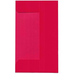 Папка карт. с ластик червена