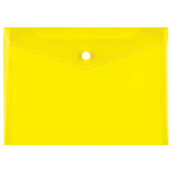 Папка джоб с копче A5 прозрачен цветен
