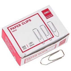 Кламери Deli Essential E39719, 28 мм