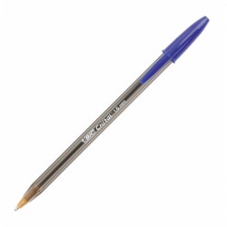 Химикалка BIC Cristal LARGE, еднократна, връх 1.6 мм, синя
