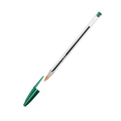 Химикалка BIC Cristal Original MEDIUM, еднократна, връх 1.0 мм, зелена