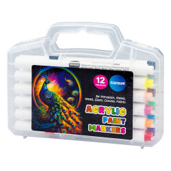 Акрилни маркери Centrum в кутия 12 цвята