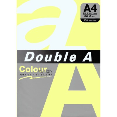 Хартия Double A пастел жлт cheese A4 100 Хартия Double A пастел жлт cheese A4 100