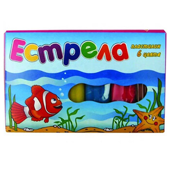 Пластилин 6 цвята Пластилин 6 цвята