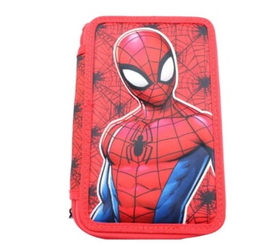 Несесер с пълнеж FILA Spiderman, 43 бр. средства Giotto и Lyra, 3 ципа, 20х6х12 см