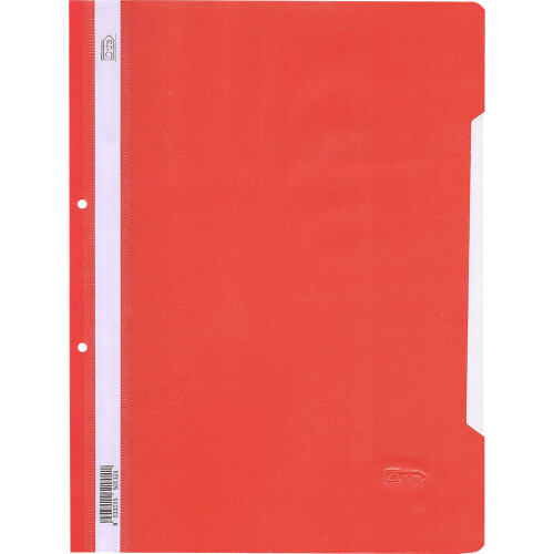 Папка PVC с перф. Grafos Color червен