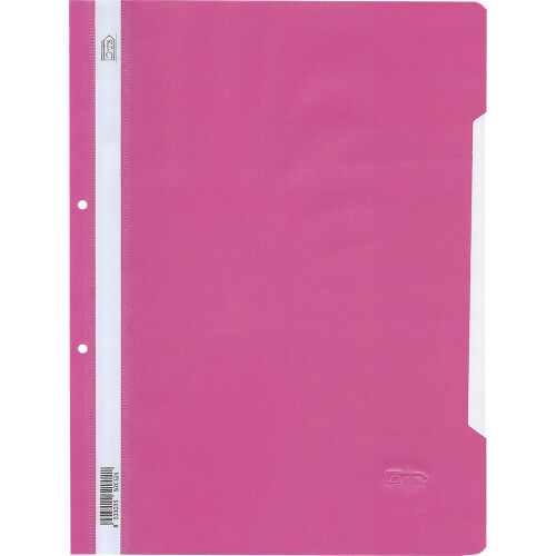 Папка PVC с перф. Grafos Color розов