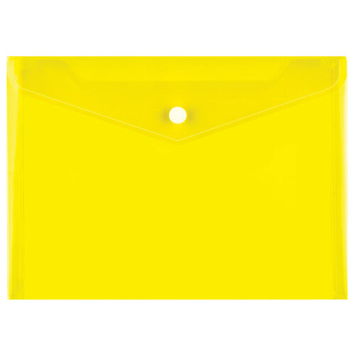 Папка джоб с копче A5 прозрачен цветен