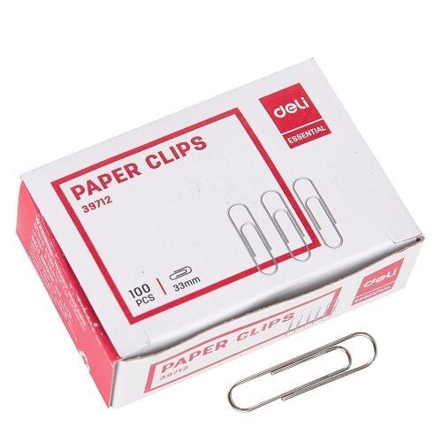 Кламери Deli Essential E39712, 33 мм