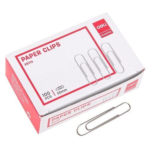 Кламери Deli Essential E39713, 50 мм