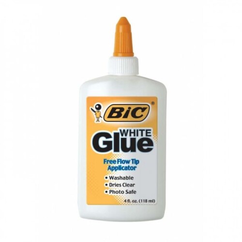 Лепило BIC White Glue, бяло течно, 118 мл