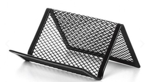 SW Метална поставка за визитки черна 902