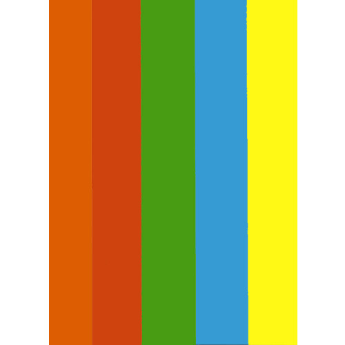 Хартия цв.DA нас. RAINBOW 5 A4 оп.100