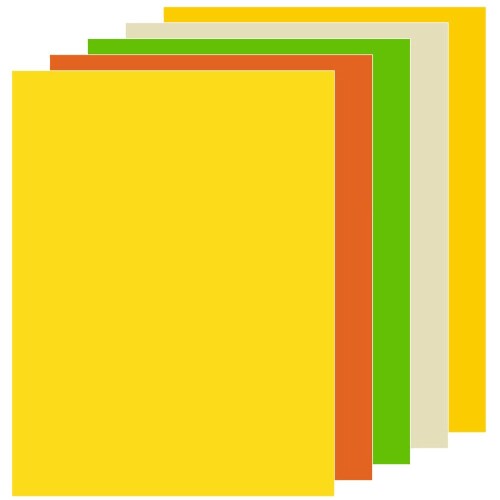 Картон цв. асорти A4 160гр 5x25л наситен