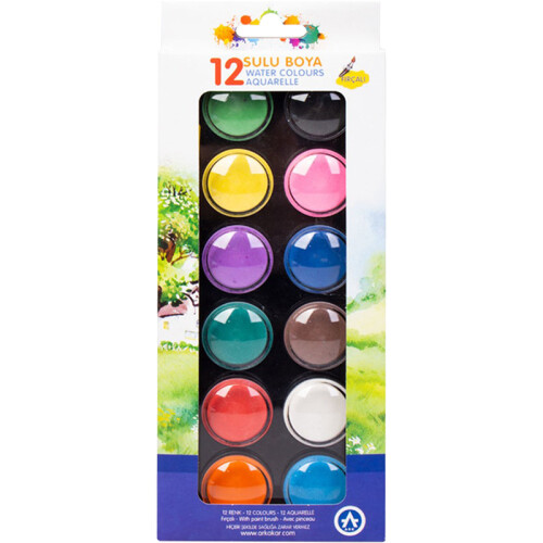 Бои акварелни Ark 1258 Ф28 12 цвята