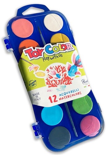 TOY COLOR Боя акварел 12цв модел 702/704