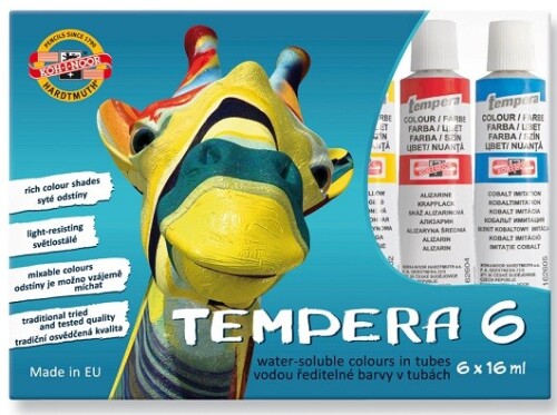 KOH-I-NOOR Темперни бои 6цв. Жираф