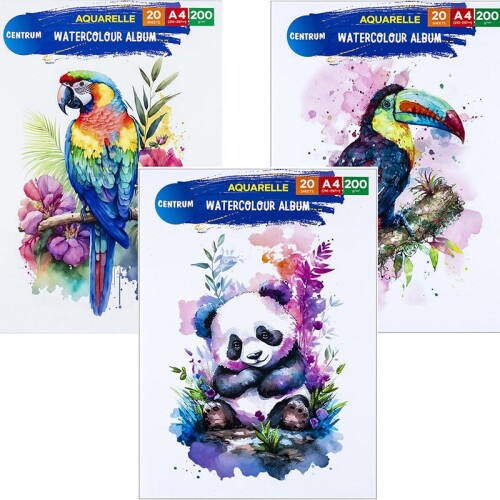 CENTRUM Скицник акварелен А4 20л 200гр 84341