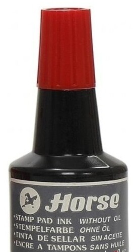 HORSE мастило тамп. червено 30мл.