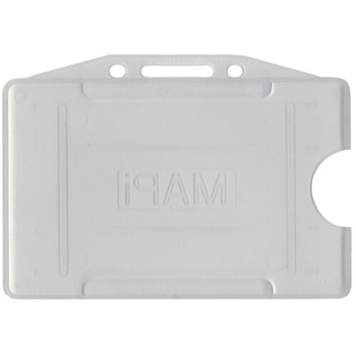 Бадж хоризонтален твърд PVC за карти прозрачен