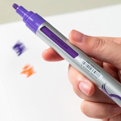 Комплект акрилни маркери Deli DMAST EC352, объл връх 2 мм, 12 цвята