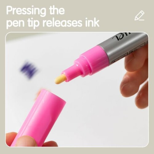 Комплект акрилни маркери Deli DMAST EC352, объл връх 2 мм, 12 цвята