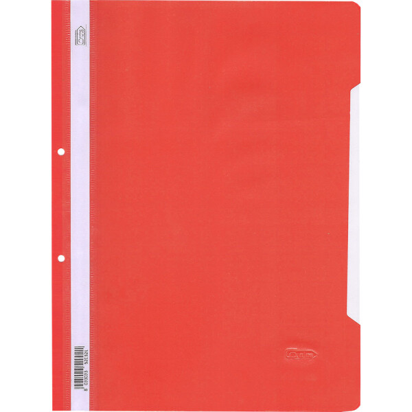 Папка PVC с перф. Grafos Color червен