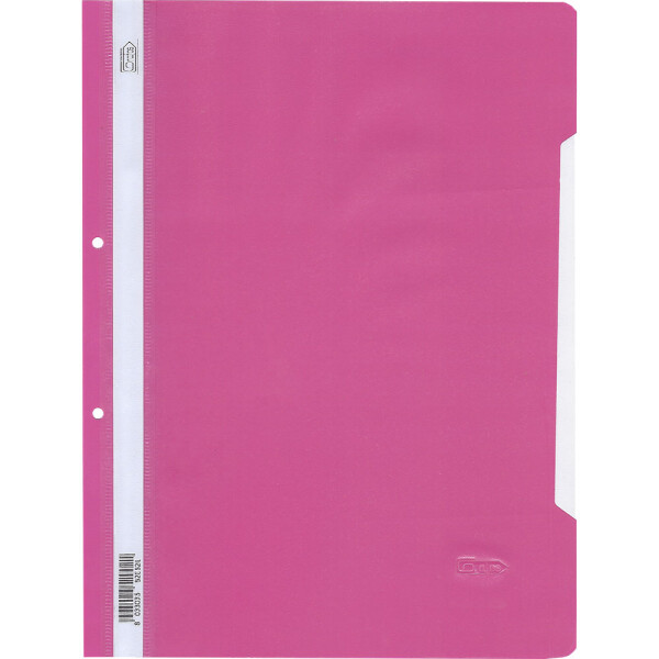 Папка PVC с перф. Grafos Color розов