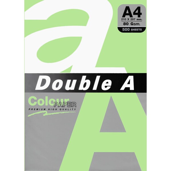 Хартия Double A пастел зeлена, Emerald A4 500