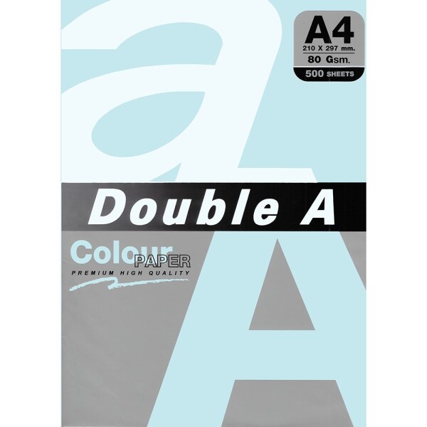 Хартия Double A пастел син Ocean A4 500л