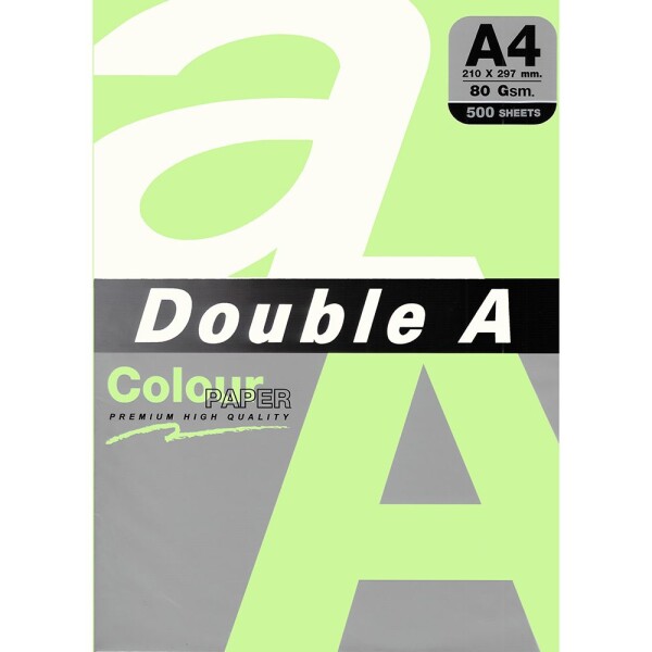 Хартия Double A пастел зелен - Lagoon A4 500
