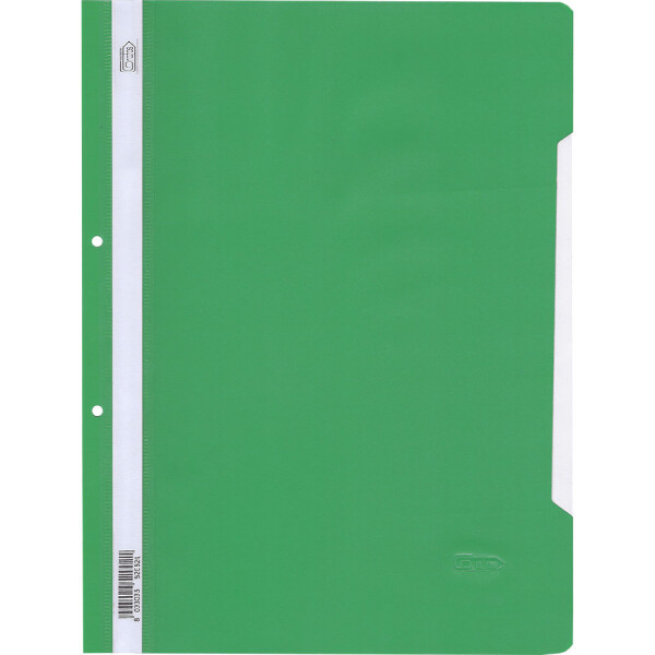 Папка PVC с перф. Grafos Color зелен