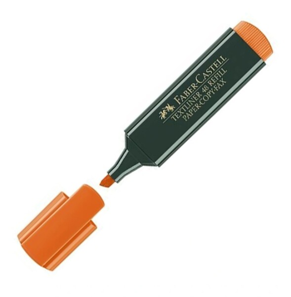 Текст маркер Faber-Castell 1548 Скосен връх 1-5 mm Оранжев
